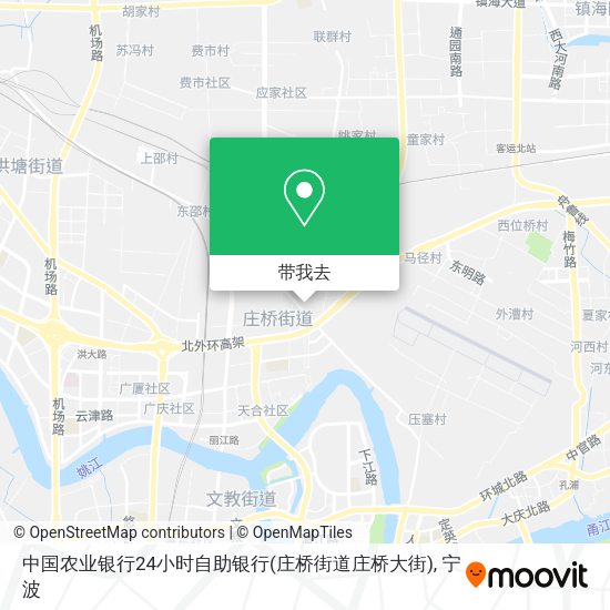 中国农业银行24小时自助银行(庄桥街道庄桥大街)地图