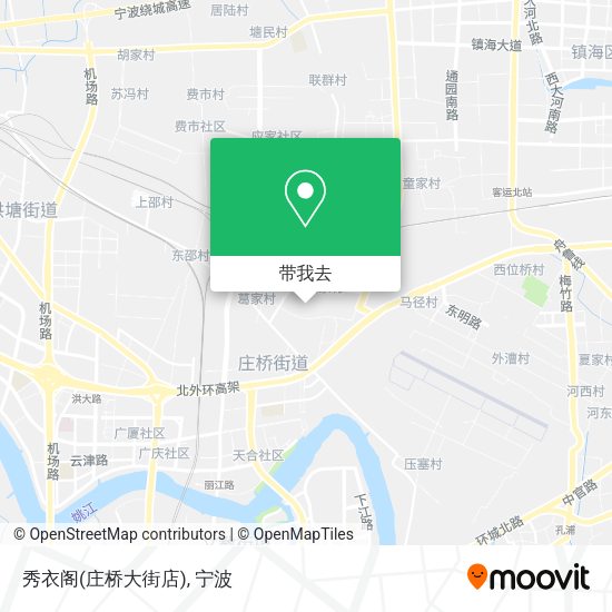 秀衣阁(庄桥大街店)地图