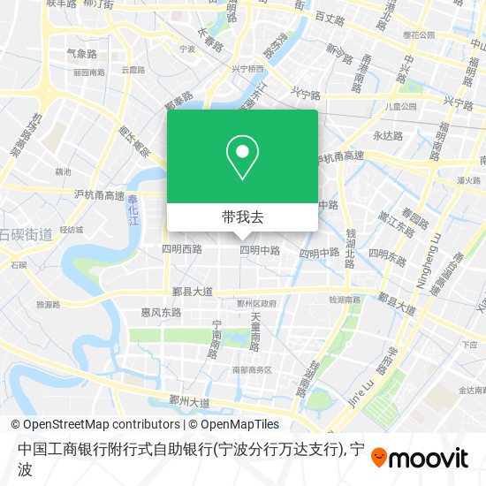 中国工商银行附行式自助银行(宁波分行万达支行)地图