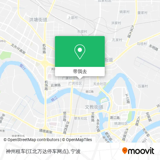 神州租车(江北万达停车网点)地图