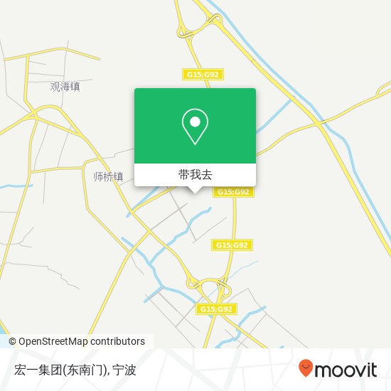 宏一集团(东南门)地图