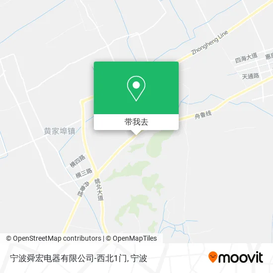 宁波舜宏电器有限公司-西北1门地图