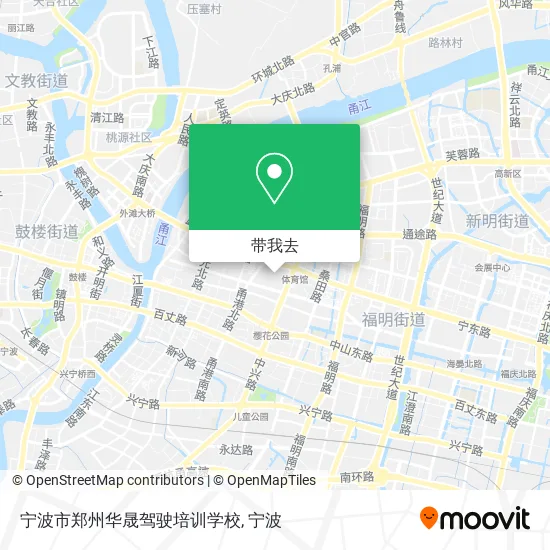 宁波市郑州华晟驾驶培训学校地图