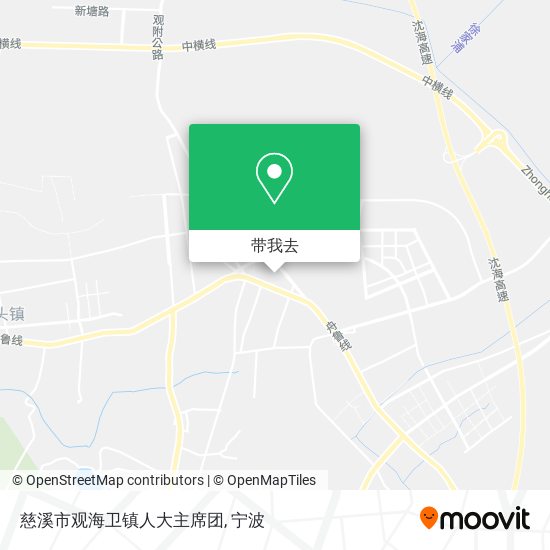 慈溪市观海卫镇人大主席团地图