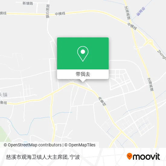 慈溪市观海卫镇人大主席团地图
