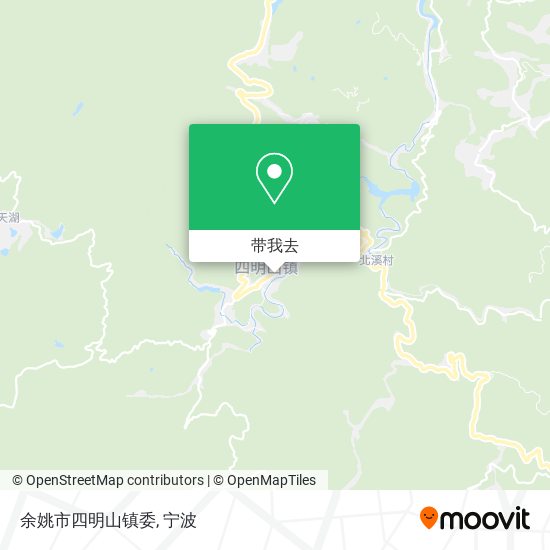 余姚市四明山镇委地图