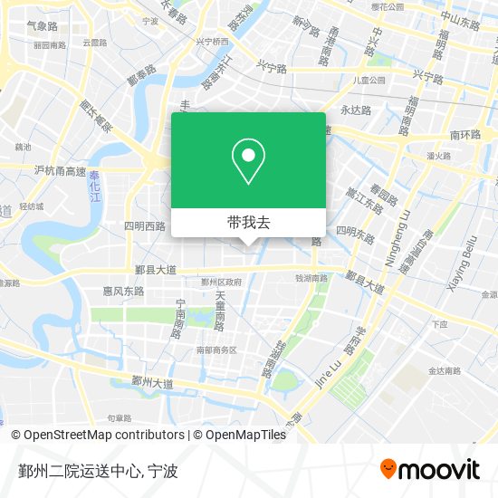 鄞州二院运送中心地图