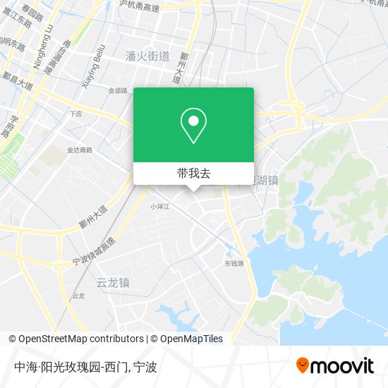 中海·阳光玫瑰园-西门地图
