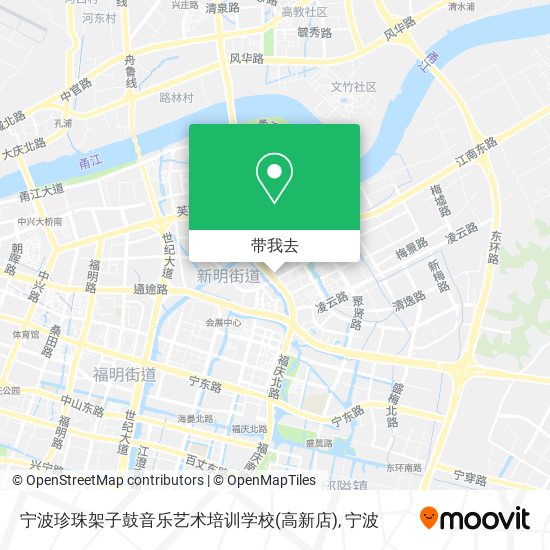 宁波珍珠架子鼓音乐艺术培训学校(高新店)地图