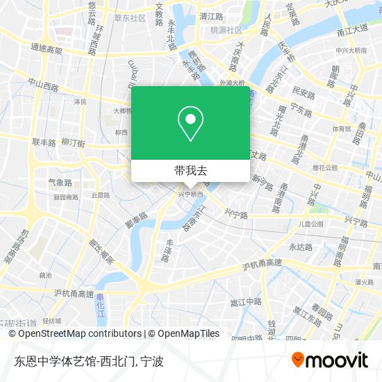 东恩中学体艺馆-西北门地图