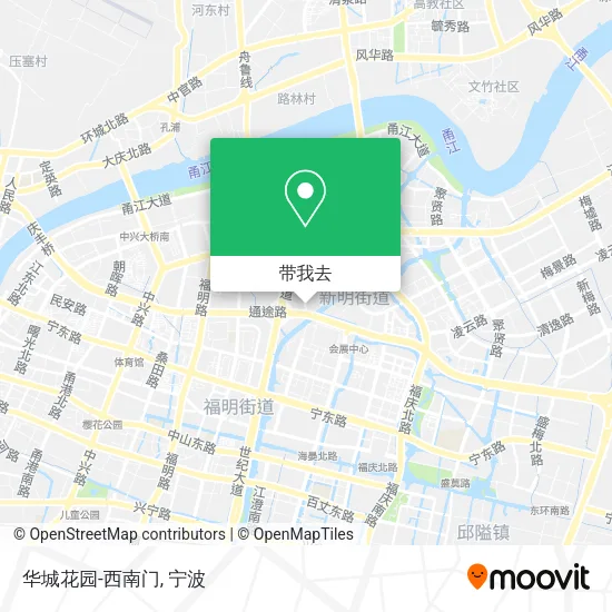 华城花园-西南门地图