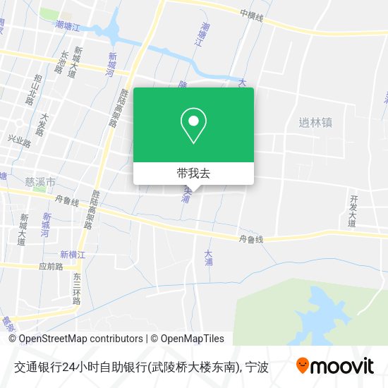 交通银行24小时自助银行(武陵桥大楼东南)地图