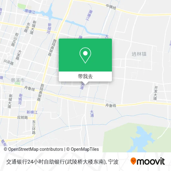 交通银行24小时自助银行(武陵桥大楼东南)地图