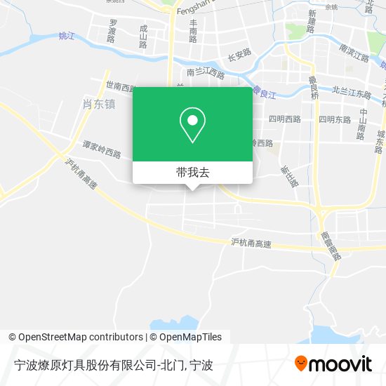 宁波燎原灯具股份有限公司-北门地图