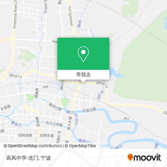 高风中学-北门地图