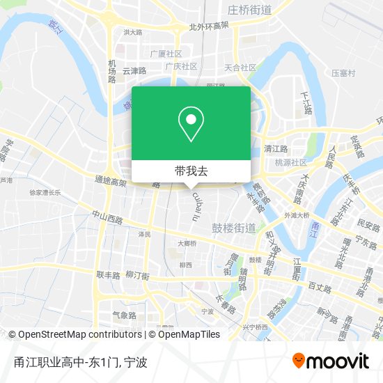 甬江职业高中-东1门地图