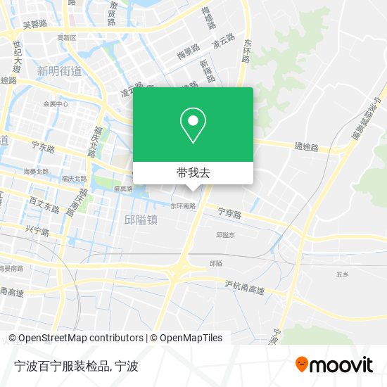 宁波百宁服装检品地图