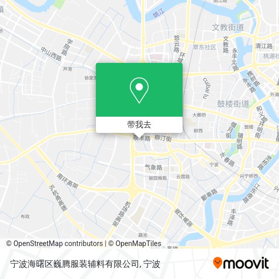 宁波海曙区巍腾服装辅料有限公司地图