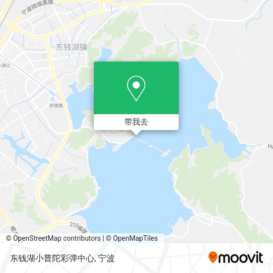 东钱湖小普陀彩弹中心地图