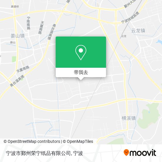 宁波市鄞州荣宁纸品有限公司地图