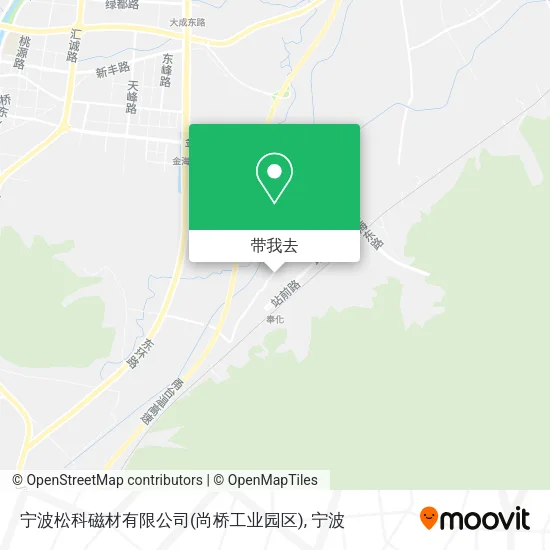 宁波松科磁材有限公司(尚桥工业园区)地图