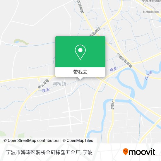 宁波市海曙区洞桥金矸橡塑五金厂地图