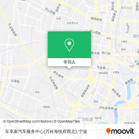 车享家汽车服务中心(万科海悦府西北)地图
