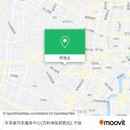 车享家汽车服务中心(万科海悦府西北)地图