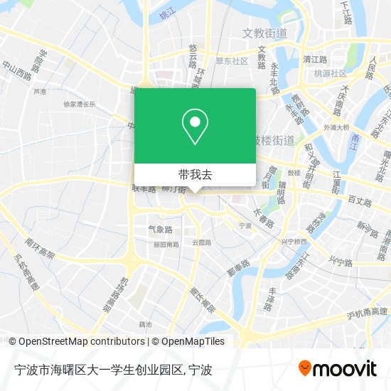 宁波市海曙区大一学生创业园区地图