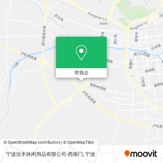 宁波洽丰休闲用品有限公司-西南门地图