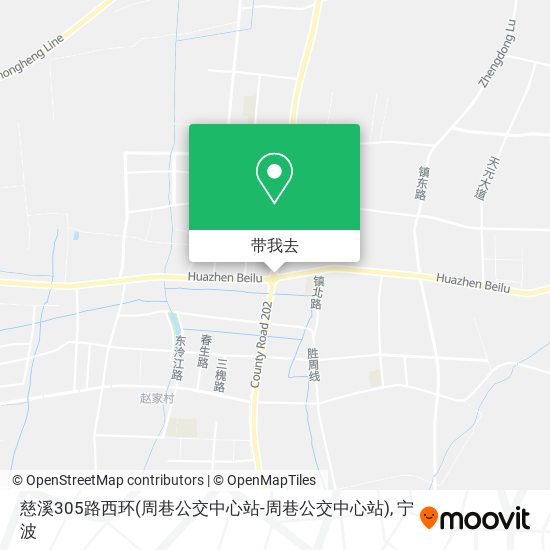 慈溪305路西环(周巷公交中心站-周巷公交中心站)地图