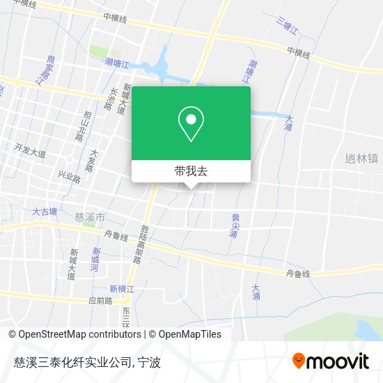 慈溪三泰化纤实业公司地图