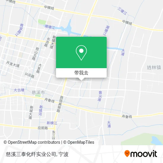慈溪三泰化纤实业公司地图
