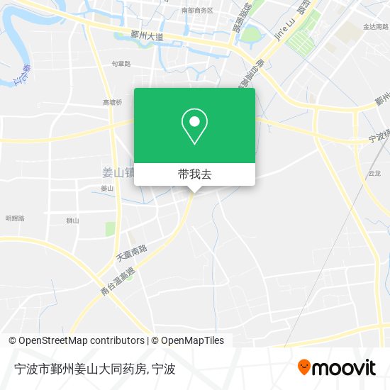 宁波市鄞州姜山大同药房地图