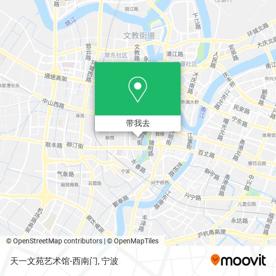 天一文苑艺术馆-西南门地图