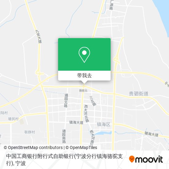 中国工商银行附行式自助银行(宁波分行镇海骆驼支行)地图