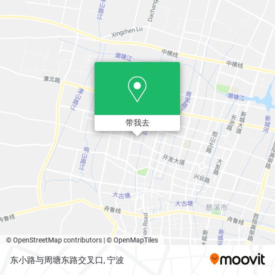 东小路与周塘东路交叉口地图