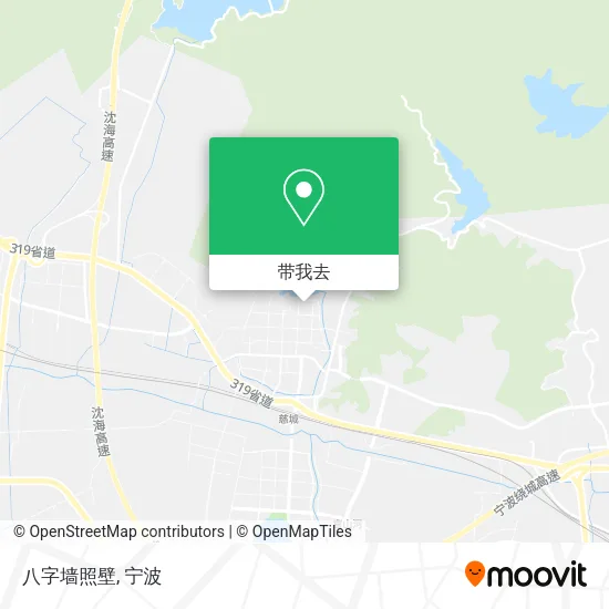 八字墙照壁地图