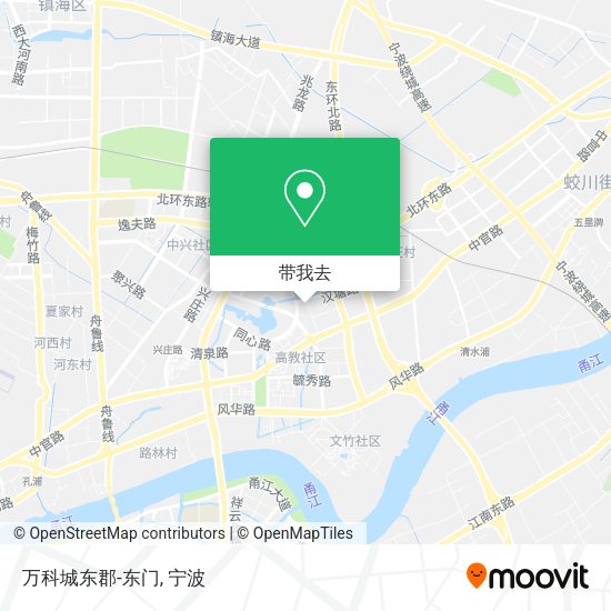 万科城东郡-东门地图