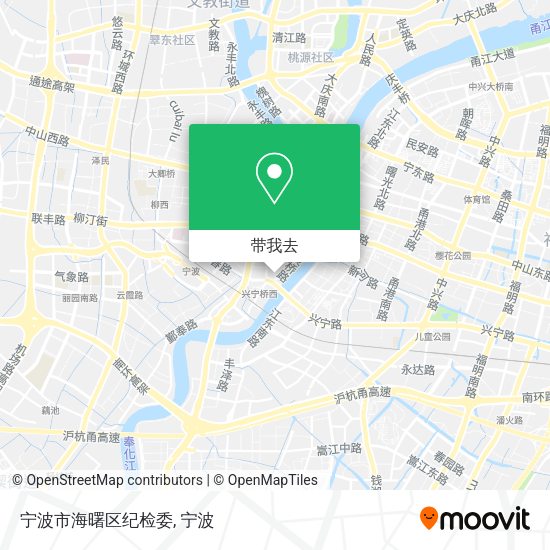 宁波市海曙区纪检委地图