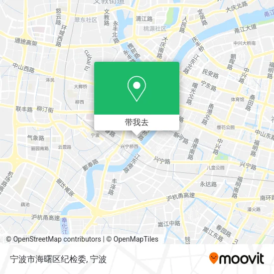 宁波市海曙区纪检委地图