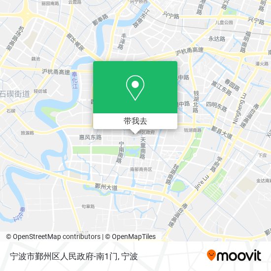 宁波市鄞州区人民政府-南1门地图