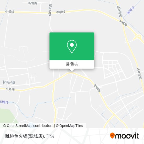 跳跳鱼火锅(观城店)地图