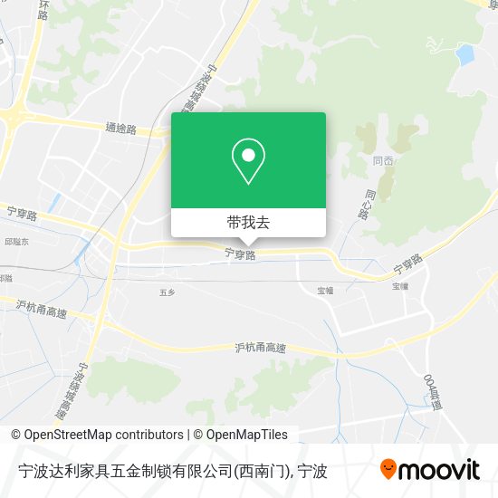 宁波达利家具五金制锁有限公司(西南门)地图