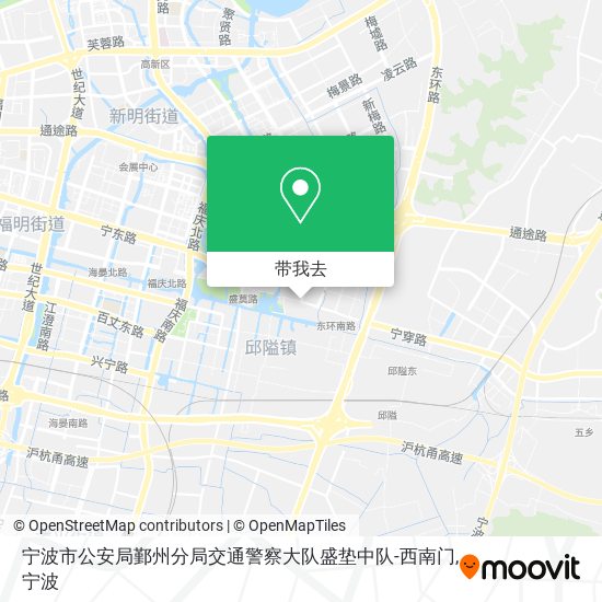 宁波市公安局鄞州分局交通警察大队盛垫中队-西南门地图