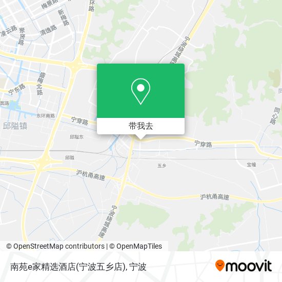 南苑e家精选酒店(宁波五乡店)地图