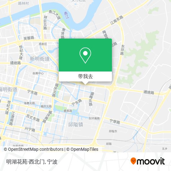 明湖花苑-西北门地图