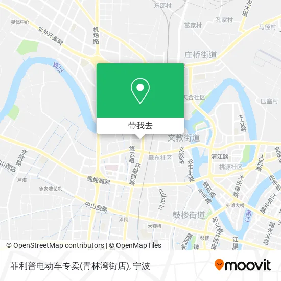 菲利普电动车专卖(青林湾街店)地图