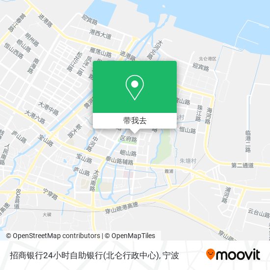招商银行24小时自助银行(北仑行政中心)地图