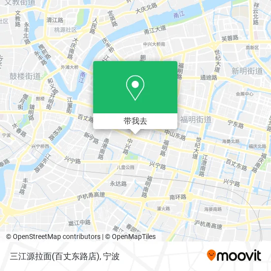 三江源拉面(百丈东路店)地图